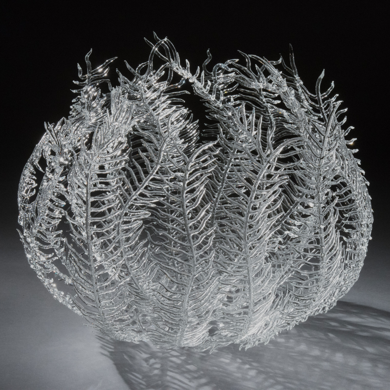 Glass Seaweed Sculpture, Flameworked Glass